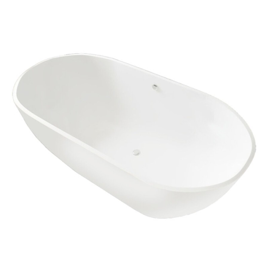 Ванна из искусственного мрамора Aquanet Family Stone AQ-00332889, 160 x 75 см, цвет белый