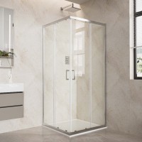 Душевой уголок Aquatek AQ.KV.100.1CH, 100 x 100 см, стекло прозрачное, профиль хром