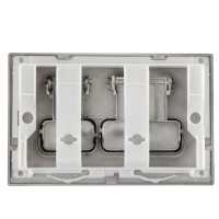 Клавиша смыва Aquanet AQ-PRO-01MB, механическая, черный матовый
