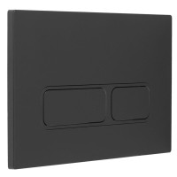 Клавиша смыва Aquanet AQ-PRO-01MB, механическая, черный матовый
