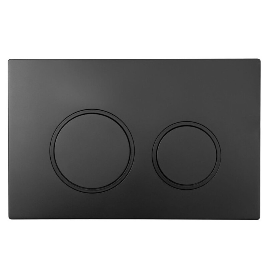 Клавиша смыва Aquanet AQ-PRO-02MB, механическая, черный матовый