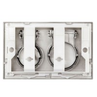 Клавиша смыва Aquanet AQ-PRO-02MB, механическая, черный матовый