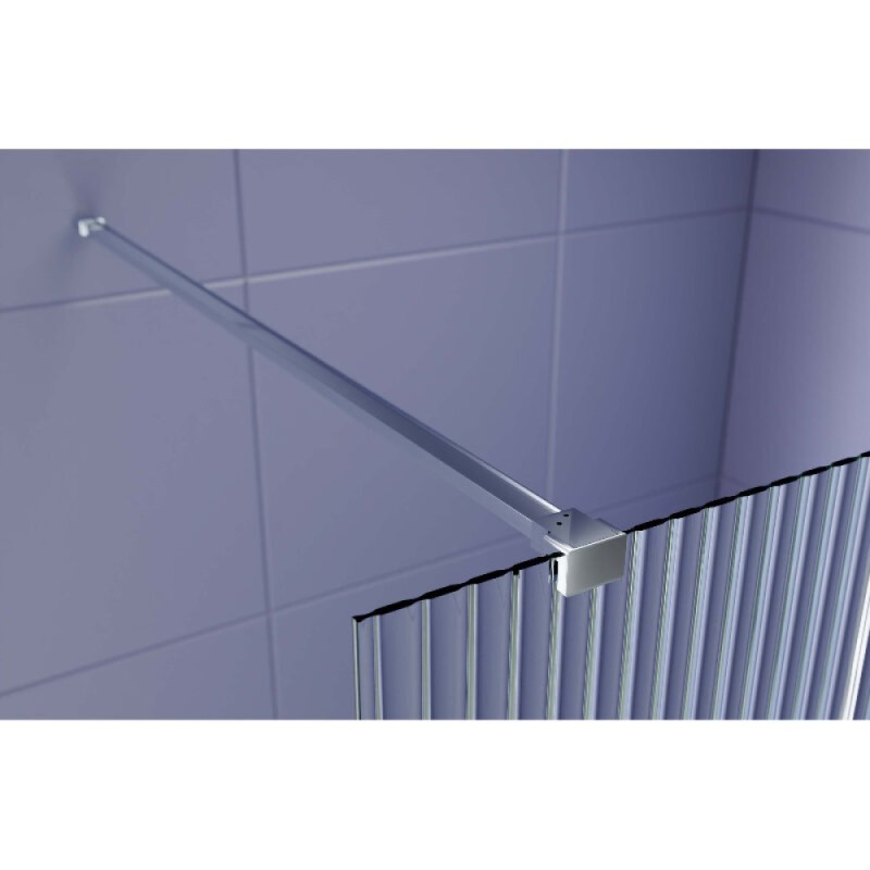 Душевая стенка Aquatek Walk in AQ.WI.090.2CH, 90 см, стекло рифленое, профиль хром