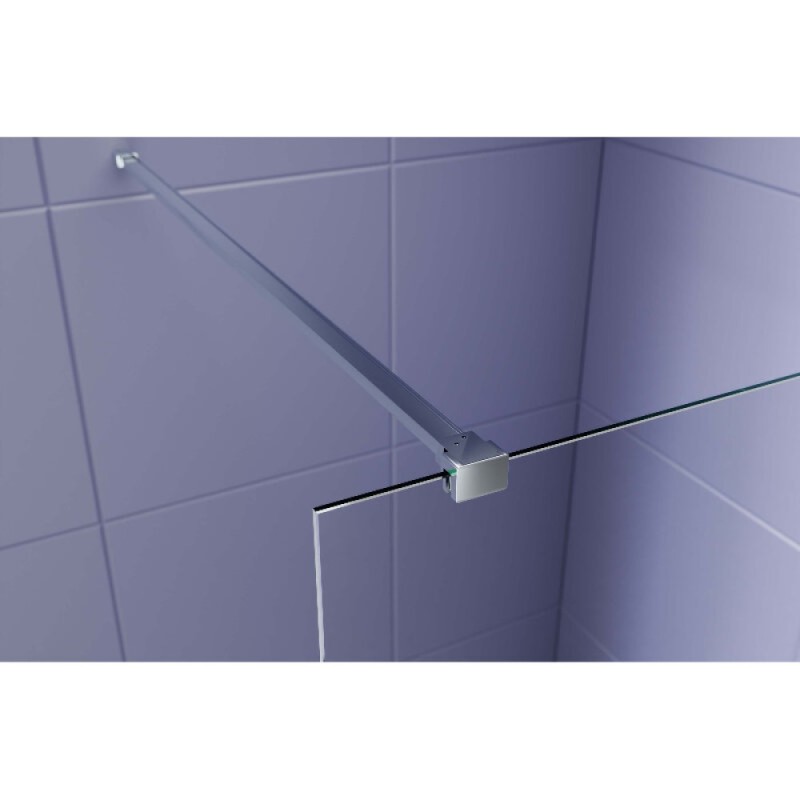 Душевая стенка Aquatek Walk in AQ.WI.100.1CH, 100 см, стекло прозрачное, профиль хром