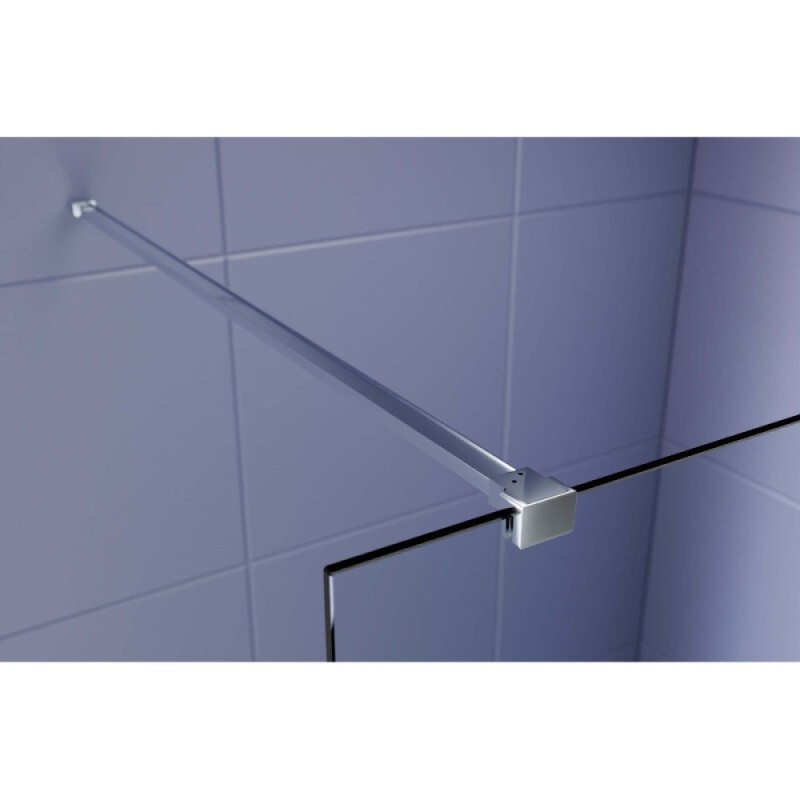 Душевая стенка Aquatek Walk in AQ.WI.120.3CH, 120 см, стекло матовая полоса, профиль хром