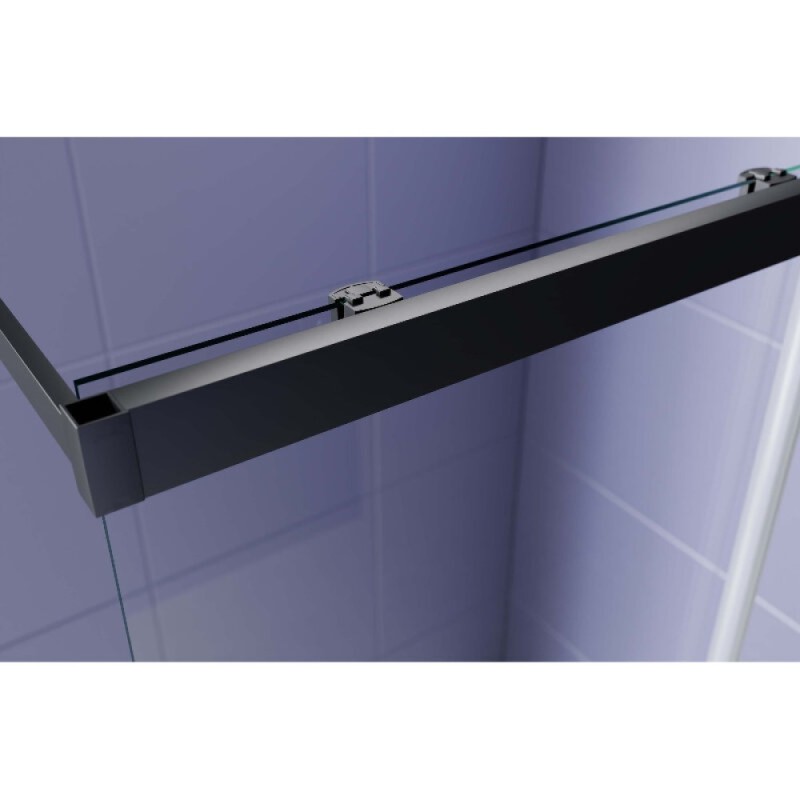 Душевая стенка Aquatek Walk in AQ.WISL.120.1BL, 120 см, стекло прозрачное, профиль черный матовый