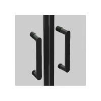 Душевая стенка Aquatek Walk in AQ.WISL.120.1BL, 120 см, стекло прозрачное, профиль черный матовый