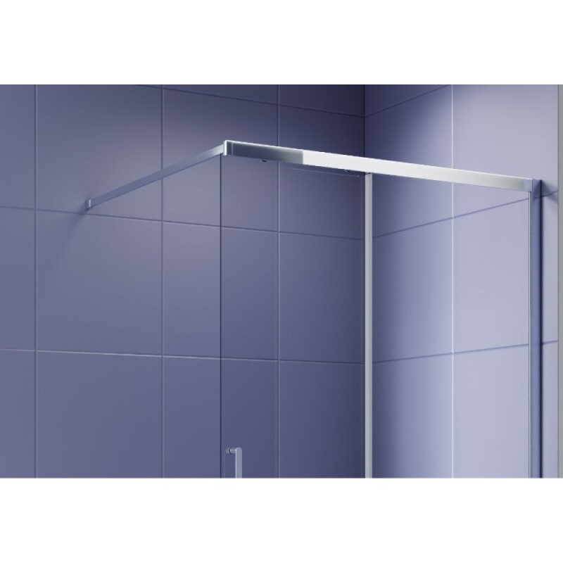 Душевая стенка Aquatek Walk in AQ.WISL.120.1CH, 120 см, стекло прозрачное, профиль хром