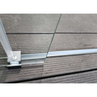 Душевая стенка Aquatek Walk in AQ.WISL.120.1CH, 120 см, стекло прозрачное, профиль хром