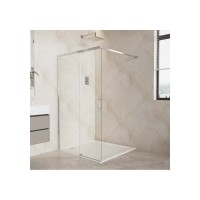 Душевая стенка Aquatek Walk in AQ.WISL.120.1CH, 120 см, стекло прозрачное, профиль хром