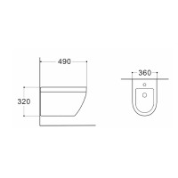 Биде подвесное Aquatek Лея, цвет белый, AQ1099-00