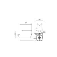 Унитаз Aquatek Европа AQ1106-00 безободковый, с тонким сиденьем soft close, белый