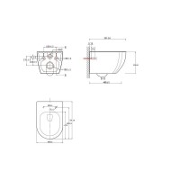 Унитаз подвесной Aquatek Европа AQ1190T-00, безободковый, смыв Торнадо, сиденье микролифт, белый