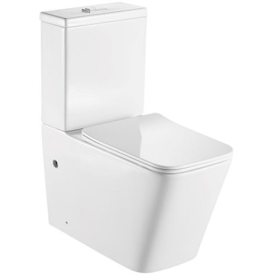 Унитаз-компакт Aquatek Либра AQ1263-00 с сиденьем Soft Close, белый