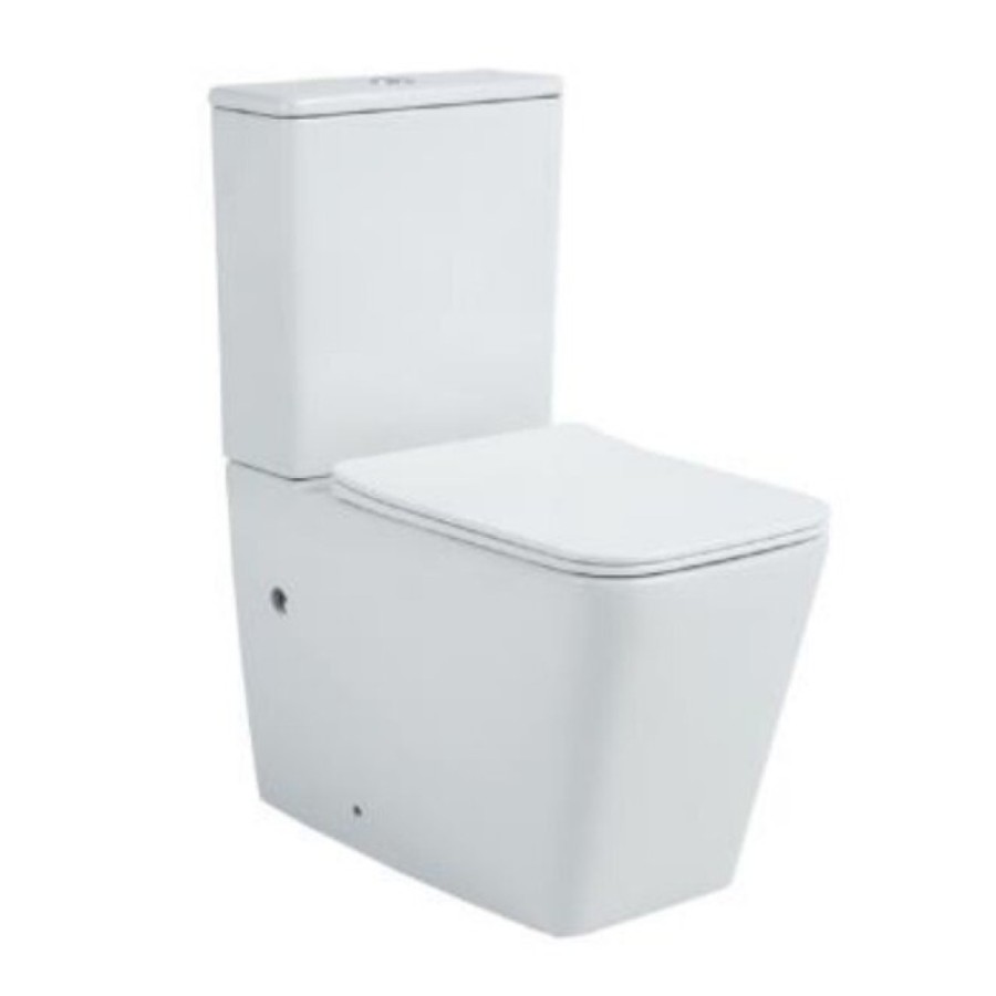 Напольный безободковый унитаз Aquatek Либра AQ1263N-00 New, крышка микролифт, белый