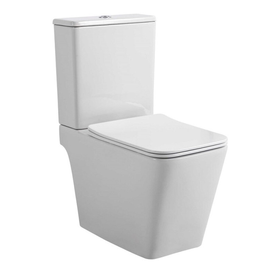 Напольный унитаз Aquatek Либра New AQ1263NT-00, безободковый, смыв Торнадо, сиденье микролифт, белый