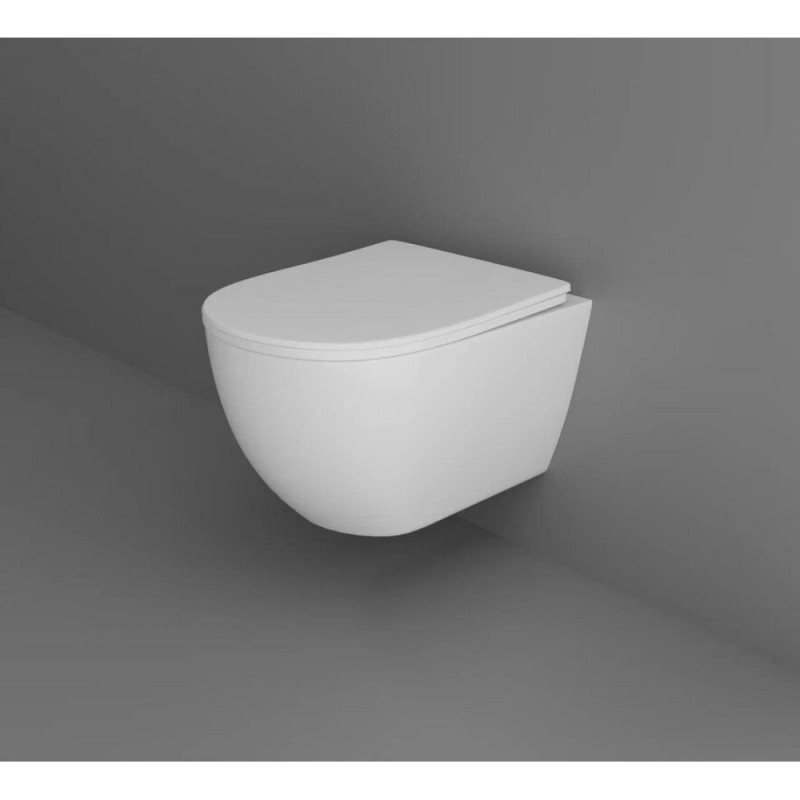 Унитаз подвесной Aquatek Европа AQ1900-00 безободковый с сиденьем Soft Close, белый