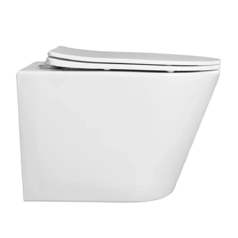 Унитаз подвесной Aquatek Вега AQ1904-00 безободковый с сиденьем Soft Close, белый