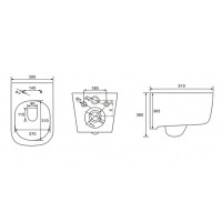 Унитаз подвесной Aquatek Лугано AQ2002-00, безободковый, сиденье микролифт, белый