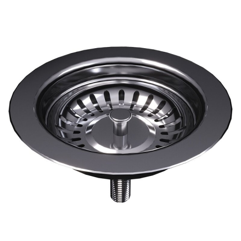 Кухонная мойка Abber Quarz AQ2901B, 46 см, кварцевый композит, черный матовый