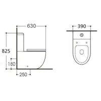 Напольный унитаз Aquatek Европа AQ2903-00, безободковый, с сиденьем микролифт