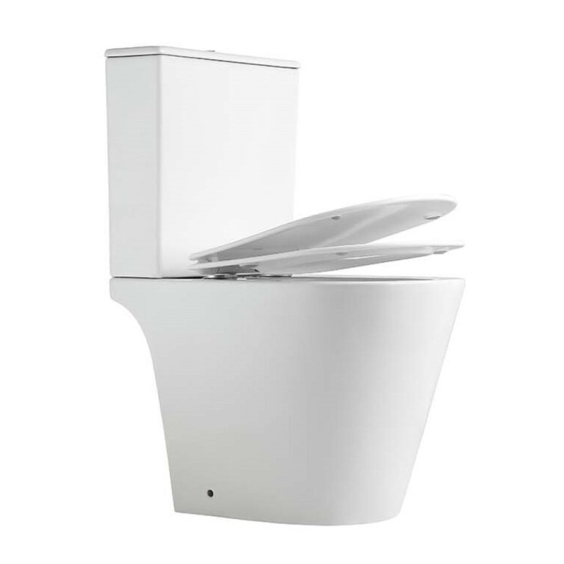 Напольный унитаз Aquatek Либерти AQ2999T-00, безободковый, смыв Торнадо, сиденье микролифт, белый