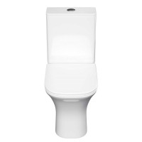 Напольный унитаз Aquatek Optima Square AQ4411-00, безободковый, сиденье микролифт, белый