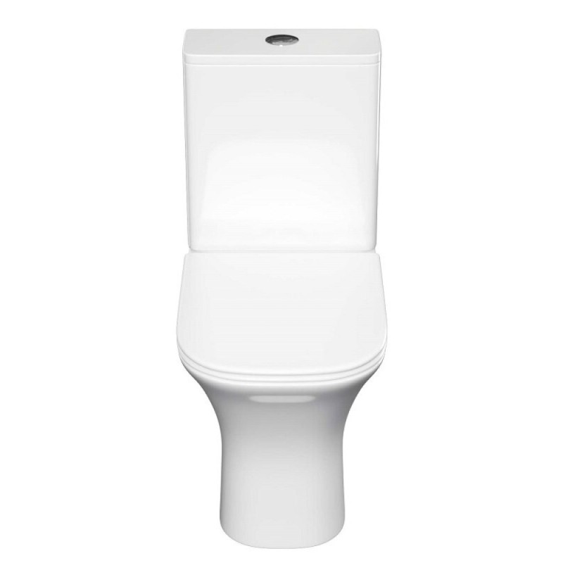 Напольный унитаз Aquatek Optima Square AQ4411-00, безободковый, сиденье микролифт, белый