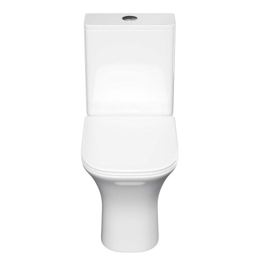 Напольный унитаз Aquatek Optima Square AQ4411-00, безободковый, сиденье микролифт, белый