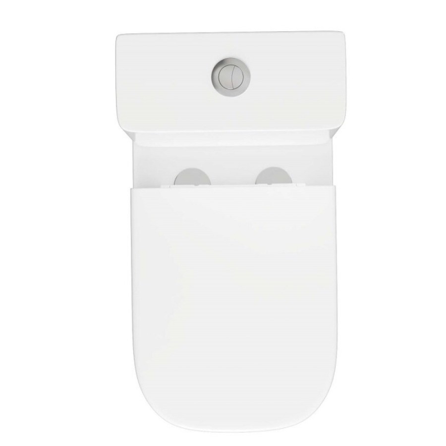Напольный унитаз Aquatek Optima Square AQ4411-00, безободковый, сиденье микролифт, белый