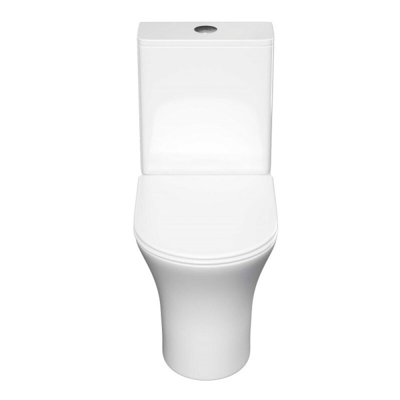 Напольный унитаз Aquatek Optima AQ4412-00, безободковый, сиденье микролифт, белый