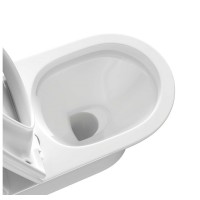 Напольный унитаз Aquatek Optima AQ4412-00, безободковый, сиденье микролифт, белый