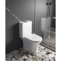 Напольный унитаз Aquatek Optima AQ4412-00, безободковый, сиденье микролифт, белый