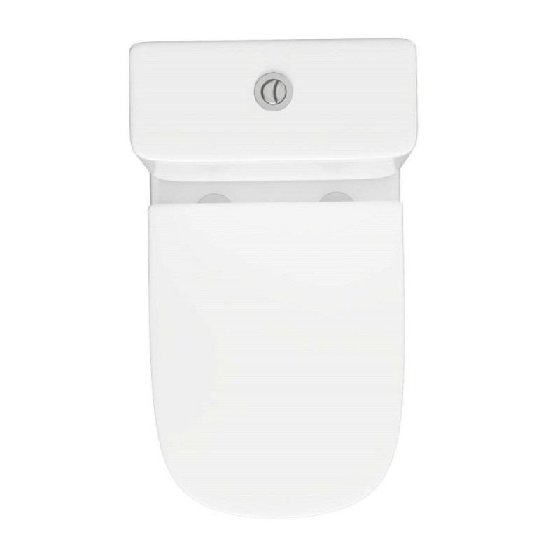 Напольный унитаз Aquatek Optima Plus Square AQ4451-00, безободковый, смыв торнадо, сиденье микролифт, белый