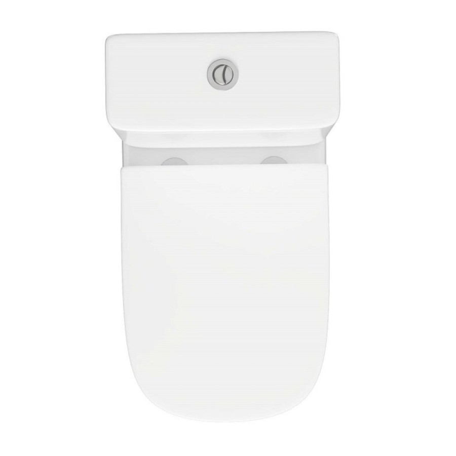 Напольный унитаз Aquatek Optima Plus Square AQ4451-00, безободковый, смыв торнадо, сиденье микролифт, белый