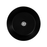 Раковина Aquatek AQ5118-MB, 40 см, фарфор, цвет черный матовый