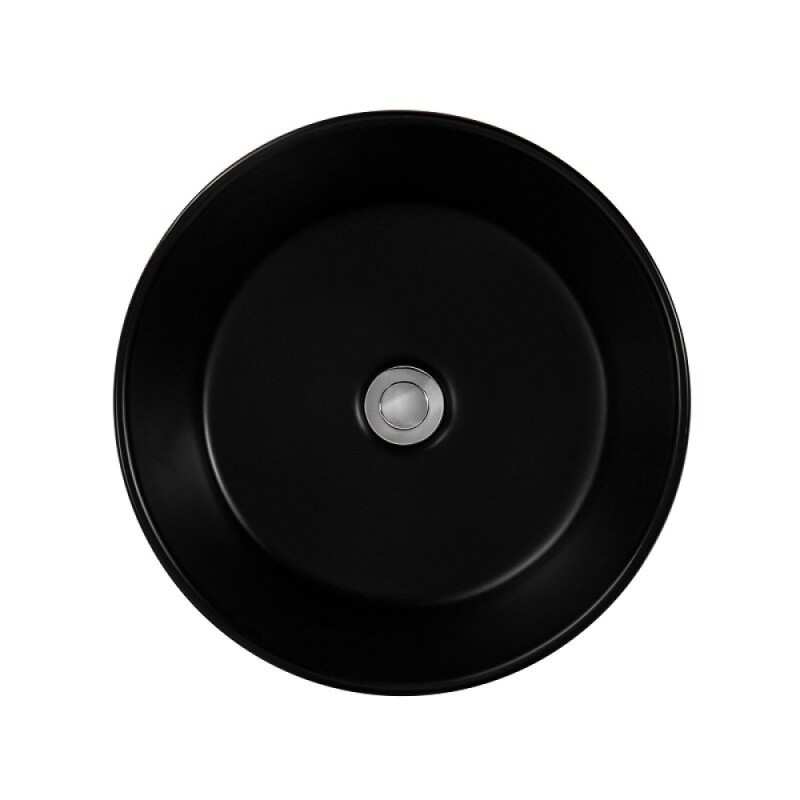 Раковина Aquatek AQ5118-MB, 40 см, фарфор, цвет черный матовый