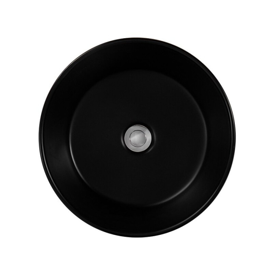 Раковина Aquatek AQ5118-MB, 40 см, фарфор, цвет черный матовый