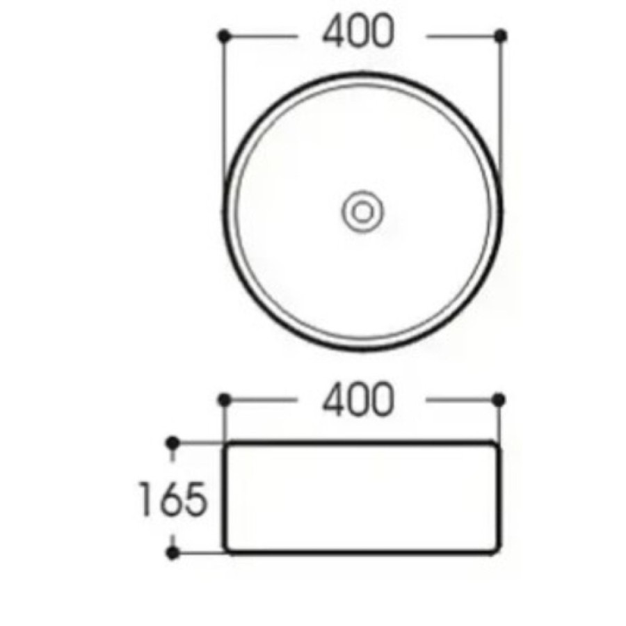 Раковина Aquatek AQ5118-MG, 40 см, фарфор, цвет серый матовый