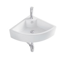 Раковина Aquatek 32.5 х 32.5 см, угловая, подвесная, белая, AQ5166A-00