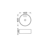 Раковина Aquatek Европа AQ5212-MB, 40.5 см, фаянс, цвет черный матовый