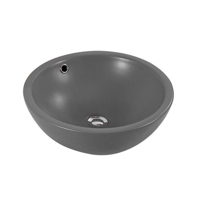 Раковина Aquatek AQ5354-MG, 44 см, фарфор, цвет серый матовый