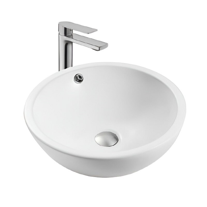 Раковина Aquatek AQ5354-MW, 44 см, фарфор, цвет белый матовый