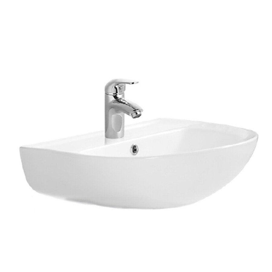 Раковина Aquatek AQ5420-00 55 см, фарфор, подвесная, белый