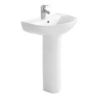 Раковина Aquatek AQ5420-00 55 см, фарфор, подвесная, белый