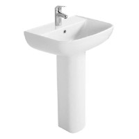 Раковина Aquatek AQ5430-00 54 см, фарфор, подвесная, белый