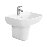 Раковина Aquatek AQ5430-00 54 см, фарфор, подвесная, белый