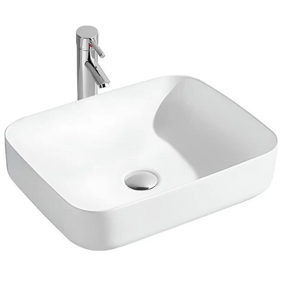 Раковина Aquatek Вега AQ5515-00, 50 х 39 см, накладная, белая