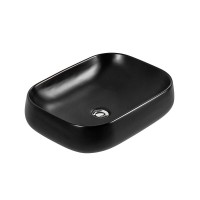 Раковина Aquatek AQ5526-MB, 56 см, фарфор, цвет черный матовый