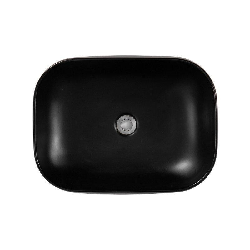 Раковина Aquatek AQ5526-MB, 56 см, фарфор, цвет черный матовый